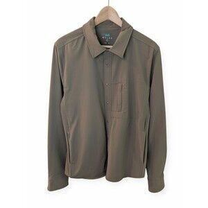 Myles Apparel Men's Everyday Technical Overshirt Medium Dusky Green